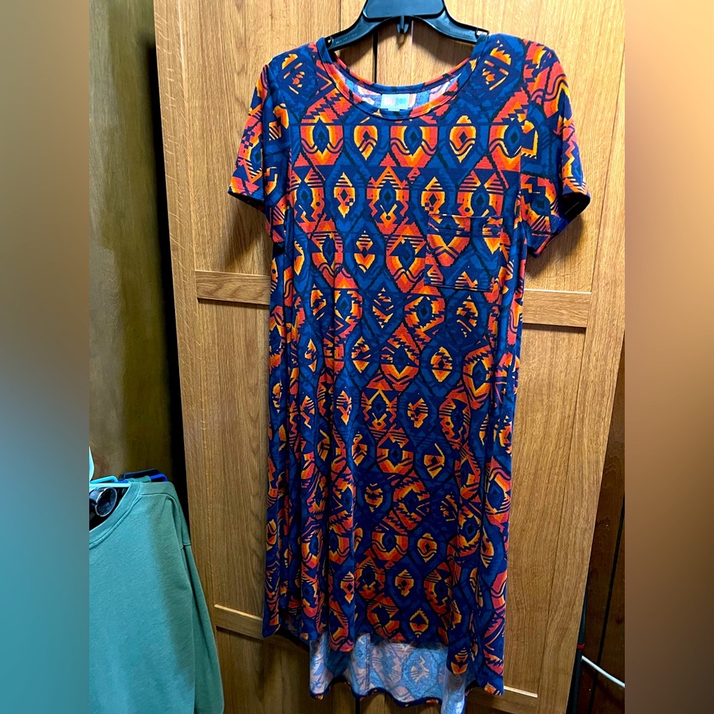 Colorful Geometric Print Dress